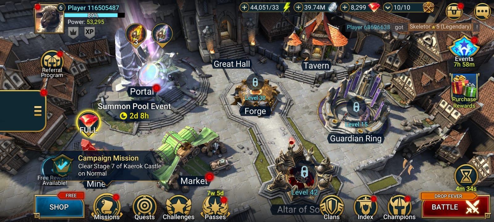 RAID Shadow Legends Global Account | 6K-8K Diamonds, 39M Silver, 10-15 5β
Champions