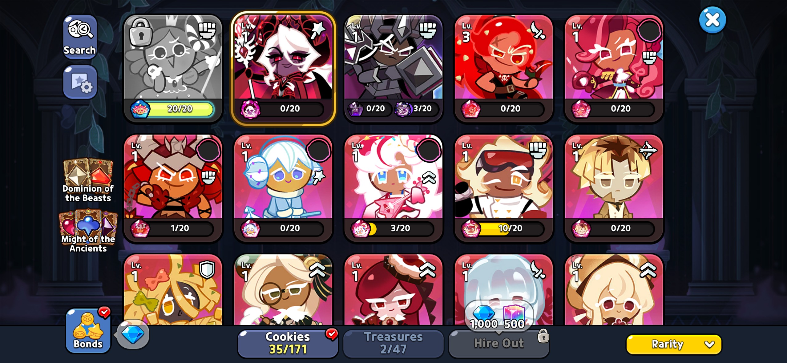 Dark Enchantress + 280K Crystals | 100K Cubes | 200–500 Molds