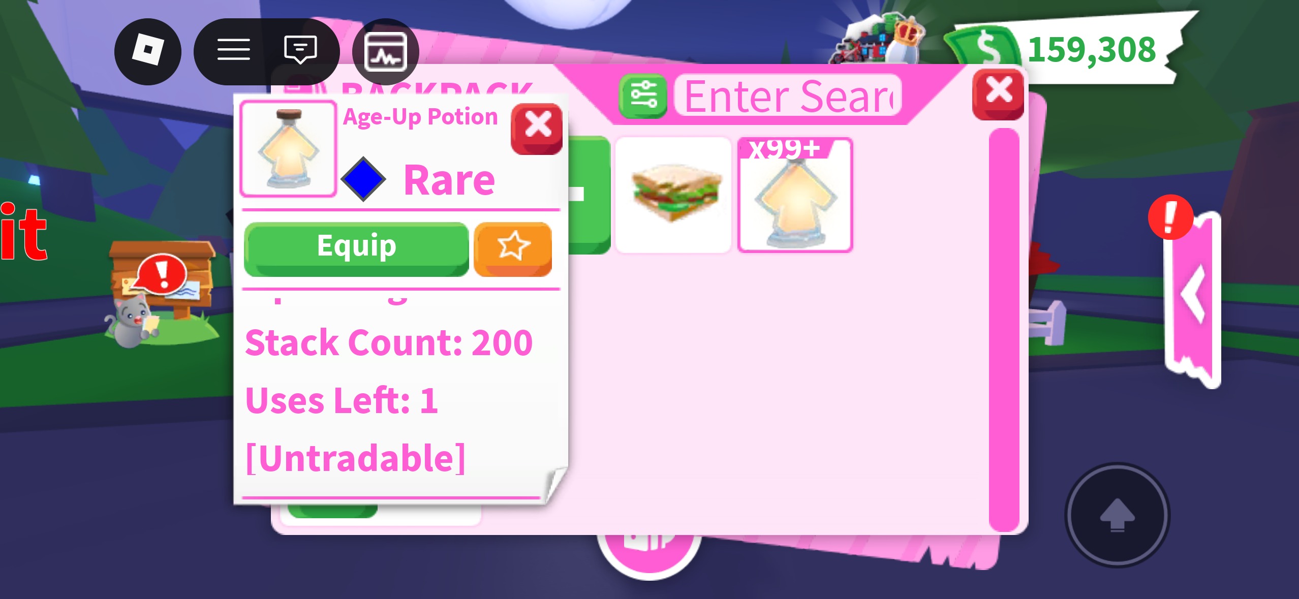 Adopt Me 10,000+ Bucks 150+ Age-Up Potion