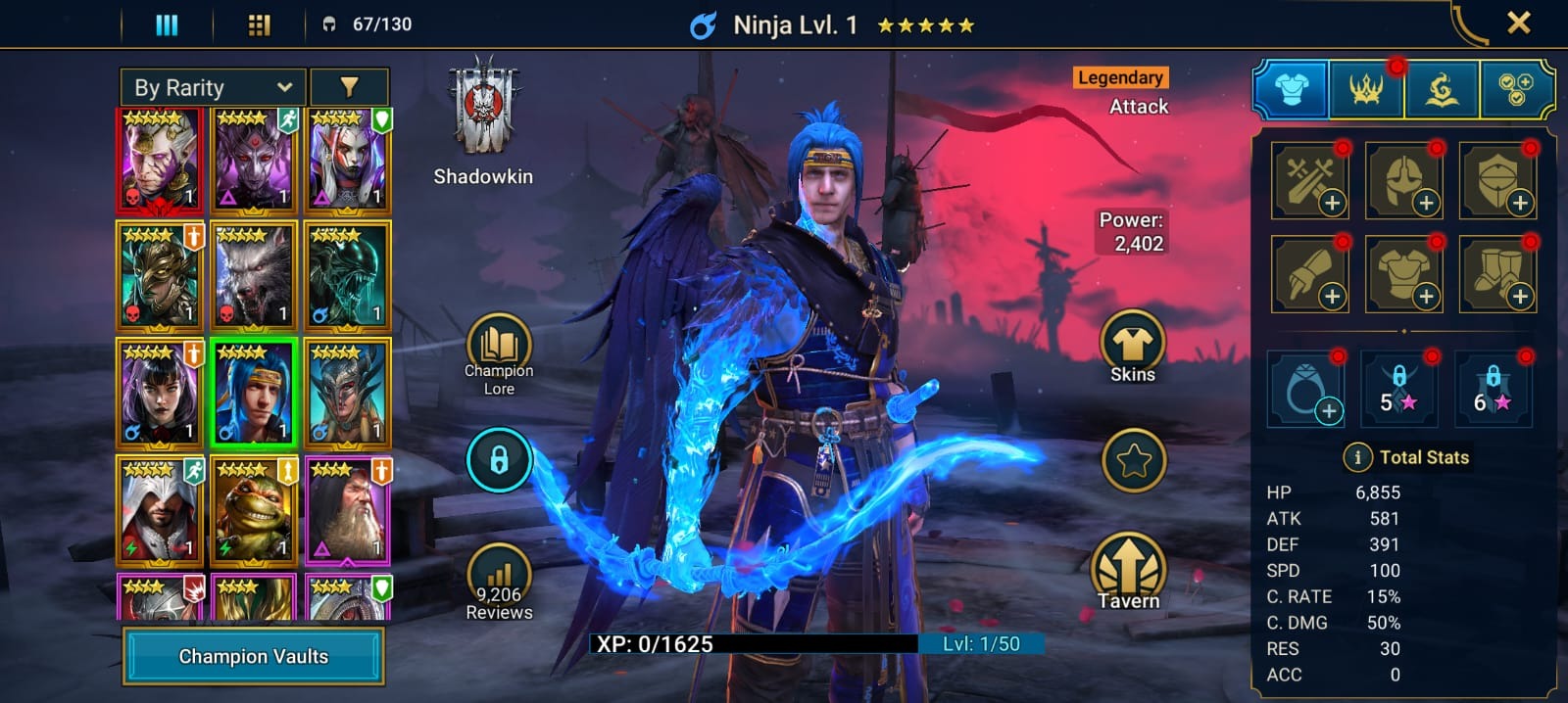 RAID Shadow Legends | Starsage Galathir | 8-15 Leggos + 20-40 Epics
