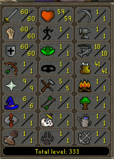 OSRS - 60 atk str def