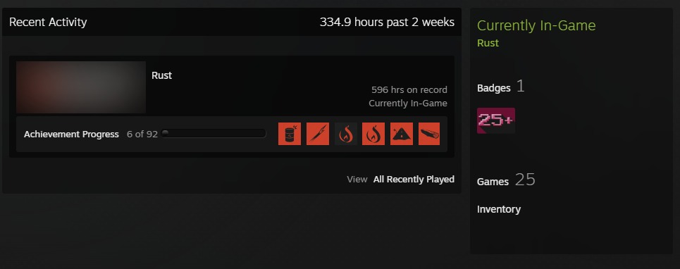 RUST | 500 HOURS 109 SKINS | ORANGE HAIR PLAYER | 2-10 LVL | 25 GAMES ➤ Achievements: [Region / Real 1000 2000 5000 10000 5$US]