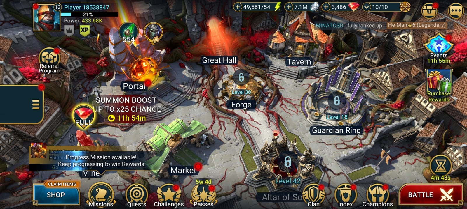 Nais the Shadowthief + 8-15 Legendaries + 20-40 Epics Starter Account [LV.6 iOS/PC/Android]